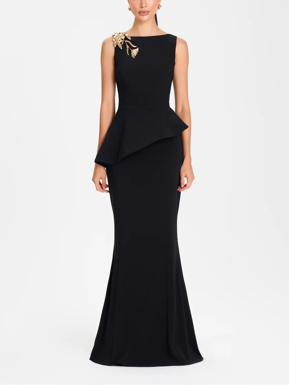 Nadine Merabi Carolina Black Maxi Skirt in Small